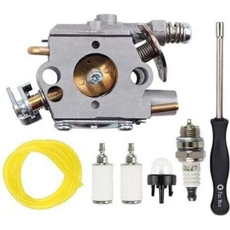 Carburador 309376002 para Ryobi RY3714 RY3716 para Homelite con bombilla de cebado, bujía, filtro de combustible, manguera de combustible.