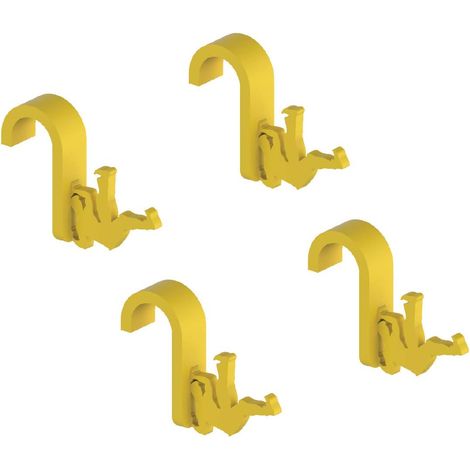 Handy Hook - Appendino Universale per Radiatore Scaldasalviette - Spessore Maggiorato per la Massima Robustezza - Giallo (1/5)