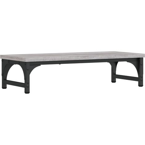 Supporto per monitor da tavolo mobile da ufficio Sonoma 55 x 23 x 14 cm legno ingegnerizzato grigio 020045000