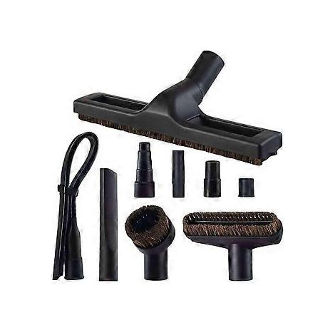 9-teiliges Universal-Reinigungsset mit Zubehör, Staubsaugeraufsatz/Bürste/Fugendüse, für 32 mm und 35 mm Standard-Schläuche