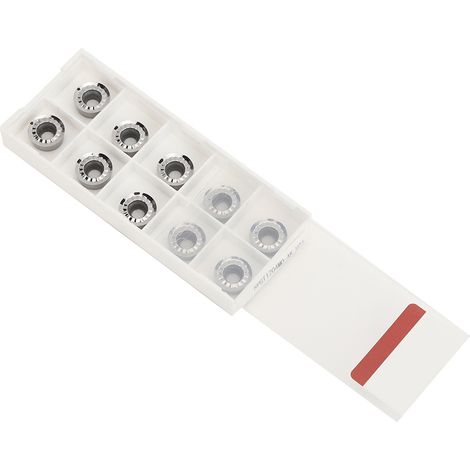 10 Stück R6 CNC-Wendeschneidplatten aus runder Aluminiumlegierung zum Schruppen und Vorschlichten von Stahl und Gusseisen (1/5)