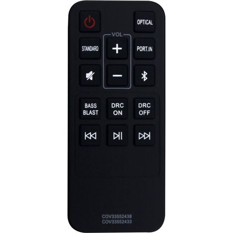 COV33552438 COV33552433 Ersatzfernbedienung für SK1 2.0-Kanal Kompakt-Soundbar
