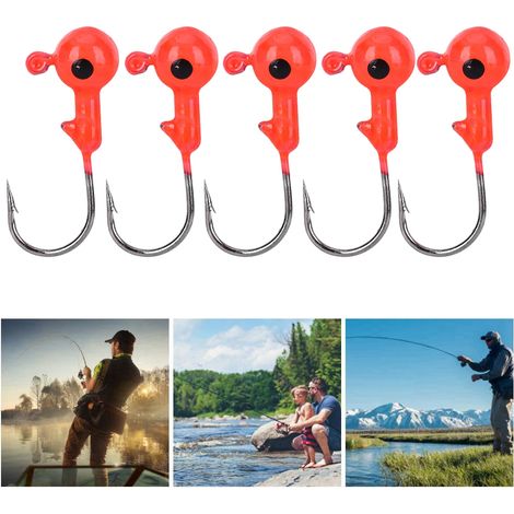 20 Hameçons de Pêche Anticorrosion Professionnels, Ensemble Compact pour Pêche en Mer et Rivière
