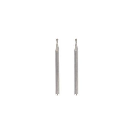 Dremel Diamantfräser, 2er-Set, 2 mm runde Spitze zum Gravieren von Glas, Keramik und Metall (1/5)