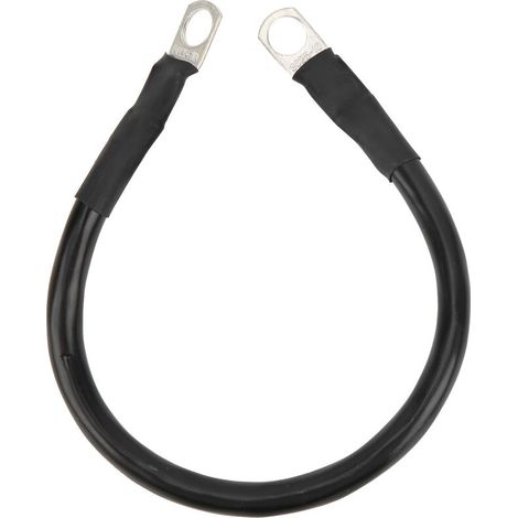 Jeffergarden Fil de terre 11.8in 4AWG 25mm 150A cble de terre flexible haute ténacité pour onduleur de batterie noir (1/5)