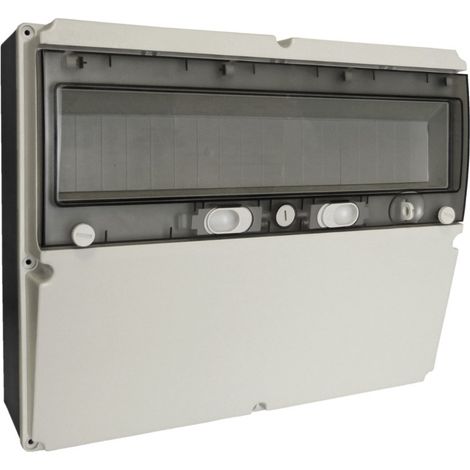 Quadro di distribuzione per montaggio superficiale IP66 Quadro di distribuzione a 18 moduli con alloggiamento ermetico (1/2)