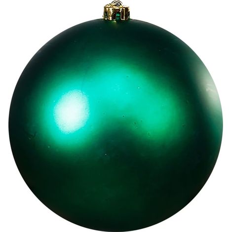 Matte Christbaumkugel, bruchsicherer Kunststoff mit Blumendraht – Christbaumschmuck, für den Außenbereich geeignet (1/5)