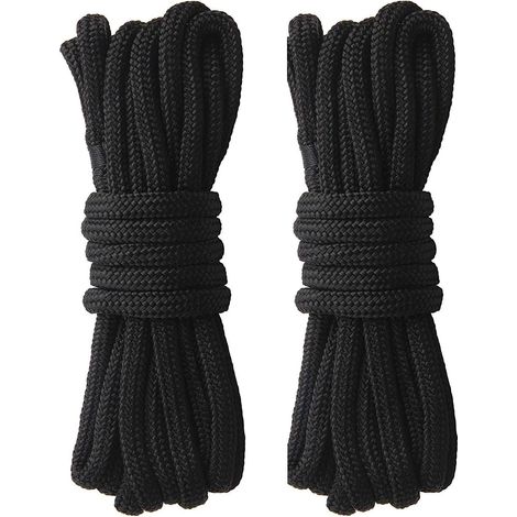 Corde en polyester CORDAMARKET, haute résistance, 10 mm x 25 m, orange fluo – Haute résistance et visibilité optimales pour la navigation, le camping et la sécurité. (1/4)