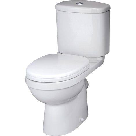 Balterley Churnet Pan Cistern and Soft Close Seat 780mm x 375mm x 640mm - White (1/4)
