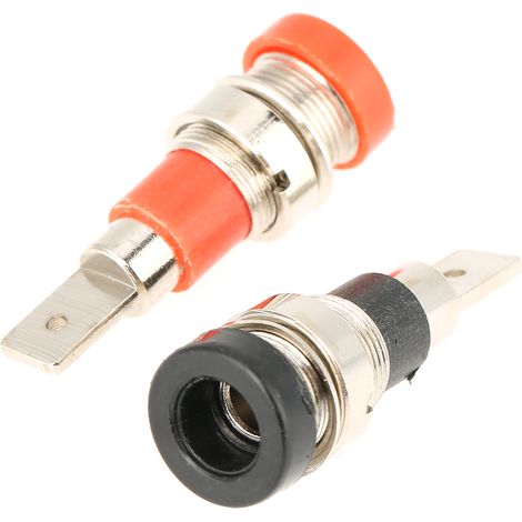 10 Bananenstecker, 4,0 mm, in verschiedenen Farben zum Anschluss von Messleitungen an Bedienfelder (1/5)