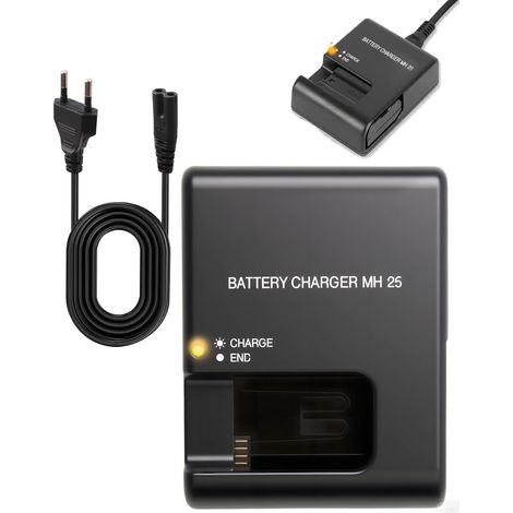 Chargeur MH-25/25a de Batterie pour EN-EL15 EL15a EL15b EL15c Compatible avec D500 D600 D610 D750 D780 D800 D810 D850 D7000 D7100 D7200 Z5 Z6 Z7 Z8 V1 Appareil Photo (1/5)