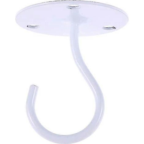 Crochet vide pour armoire, sol, penderie, lanterne, moustiquaire, crochet de plafond (blanc) (1 pièce) (1/4)