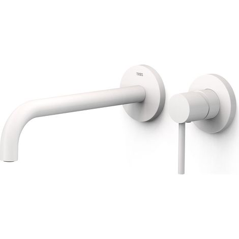 Façade mitigeur lavabo Blanc mat - TRES 26230022BM (1/2)
