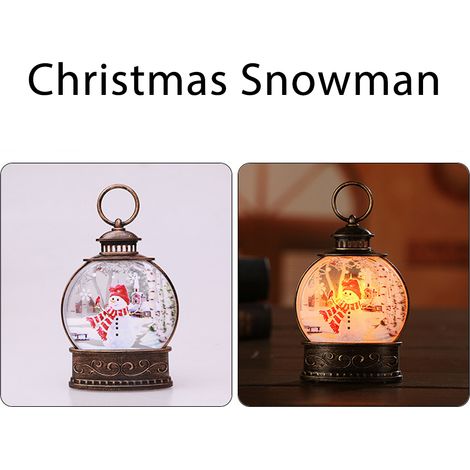 Lanterne de Noël à vent, bougie électronique LED, veilleuse, décoration, bouteille flottante transparente, décoration de Nouvel An (1/5)