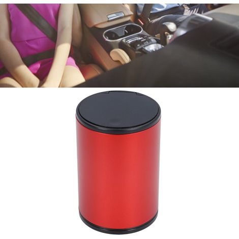 Mini-Press-Aschenbecher, Mülleimer, Autozubehör, Zuhause, Schwarz, Metall, Aluminiumlegierung, Komprimierbar, Praktisch, Waschbar, Abnehmbar, Holzdesign, 201 Größen, S, M, L, Orange, Gelb, G, Gold, Si