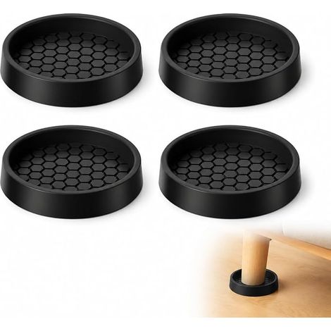 Piedini Antiscivolo per Mobili 5 cm Protezione Piedi di Sedia, Coppette in Gomma Rotonde per Piedi di Sedia, Letto, Divano e Tavolo, Protezione Pavimento Antiscivolo Antirumore per Arredamento