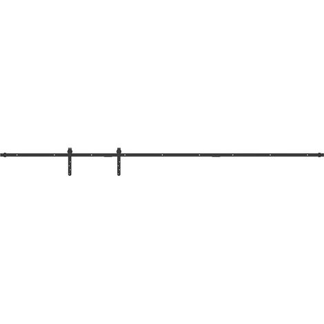 Sliding Cabinet Door Kit 244 cm Carbon Steel vidaXL
