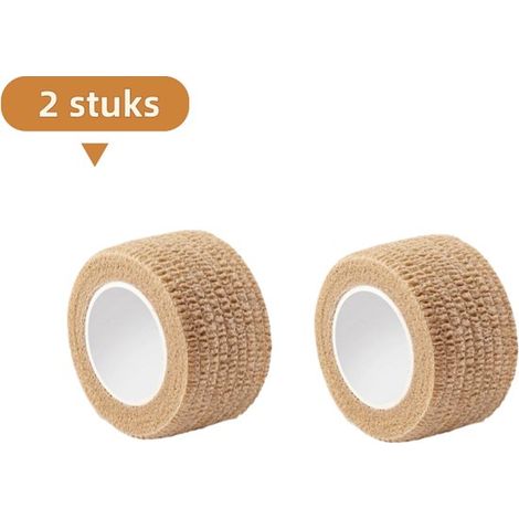 Kit di pronto soccorso autoadesivo in 2 pezzi, resistente al calore e ignifugo, per manici di pentole, colore beige. (1/5)