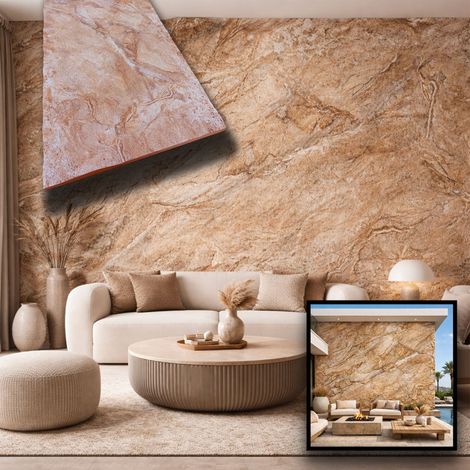 CAPPOTTO esterno - interno isolante in STYROFOAM 3D spess. 2,5cm (120x50cm) con resine e malta Argilla grezza