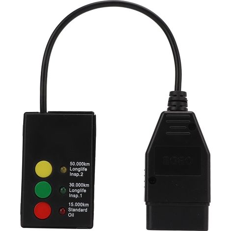 Scanner OBD2 16 broches pour voiture, outil de diagnostic SRS à 3 boutons avec témoin d'inspection et fonction de réinitialisation du service d'huile. (1/5)