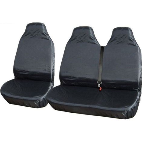 Universelle wasserdichte Sitzschoner 2+1 für Kleinbusse und Vans, schwarz