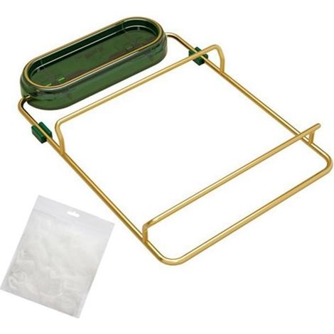 Panier filtre pliable pour évier de cuisine, crépine d'angle en maille, rangement pratique. (1/5)