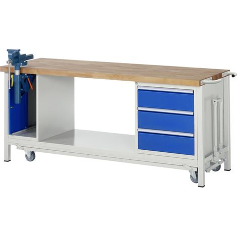 Etabli Rau avec châssis abaissable modèle 8183 L 2000 x P 700 x H 880mm