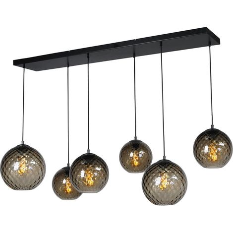 Lampe suspendue noire Baloton 6 lumières - 2341-05-05-130-25-6 (1/3)