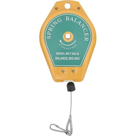 Équilibreur à Ressort, Support de Fixation D'outil Rétractable à Roulement de 3 à 5 Kg pour Chaîne de Montage, équipement de Maintien Suspendu D'outil à Ressort Rétractable, (1/5)