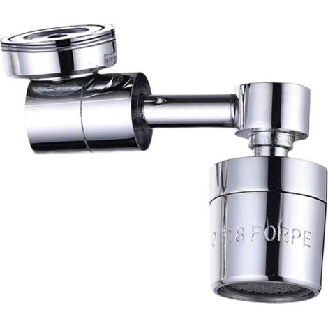 ZOLGINAH Aérateur de Robinet, Réglable Filtre Rotatif, Economiseur d'eau, Extension de Douche de Robinet pour éviers de Cuisine, Salle de Bain (Mode Double) (1/5)