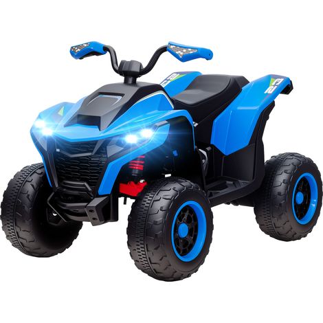 Elektroquad für Kinder, 3-6 km/h, LED-Scheinwerfer, Musik, USB, für 3-8 Jahre, Blau (1/5)