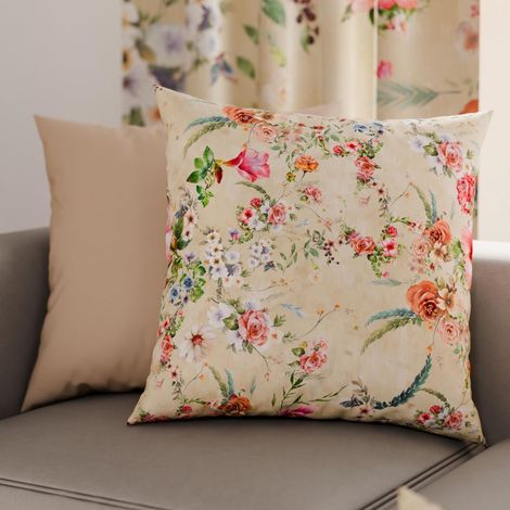 Lot de 2 Taies d'Oreillers 30x30 cm 100% Microfibre Hypoallergénique, Housse Oreiller Rectangulaire Printemps Beige, Paquet de 2 (1/3)