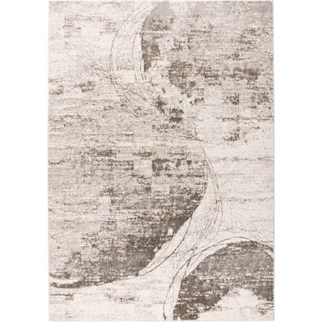 Tapis moderne argent beige doux et résistant - 290 x 200 cm (1/5)