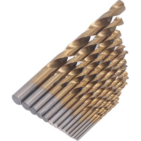 99-teiliges HSS-Bohrerset, titanbeschichtete HSS-Spiralbohrer, 1,6 bis 9,5 mm, für Metall, Holz und Kunststoff, Komplettset (1/5)