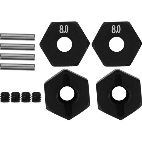 Pièce de rechange hexagonale pour moyeu compatible SCX10 90046 90047 RR10, crawler RC 8.0mm (1/5)