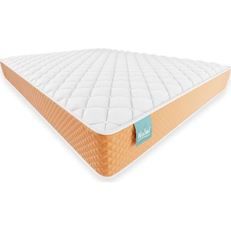 Nalui Colchón Viscoelástico 67x180x15cm Melocotón One 20 Firmeza Media-Alta y Grosor 21cm. Tejido 3D y Multicapa 8 Airsoftpro, Fabricado en España (1/5)
