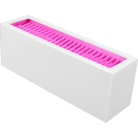 Silikon-Kosmetikaufbewahrungsbox, Lippenstift-Aufbewahrungsbox, Make-up-Organizer, Aufbewahrungsbehälter für Kosmetikartikel (Weiß, Rosa, Rot) (1/5)