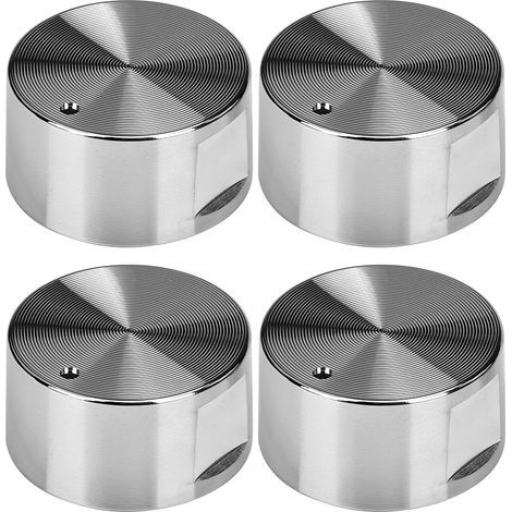4 Pièces Bouton Gaziniere Universel En Métal 6Mm Pour Four, Cuisinière Et Plaques Chauffante (1/5)