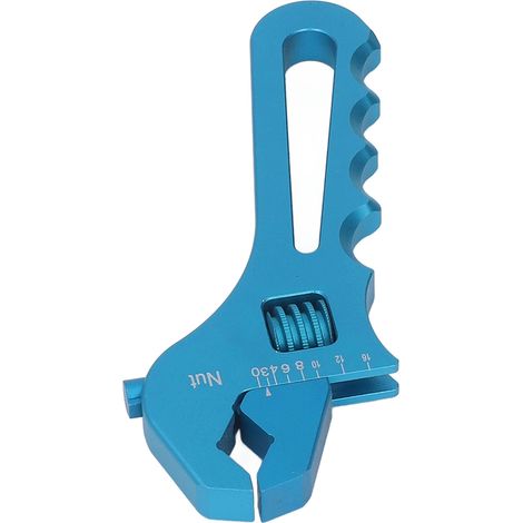 AN3-AN16 Schlauchverbinderschlüssel, verstellbarer, leichter Aluminium-Flachschlüssel für Schlauchadapter, blaue Spitze, robustes Werkzeug (1/5)