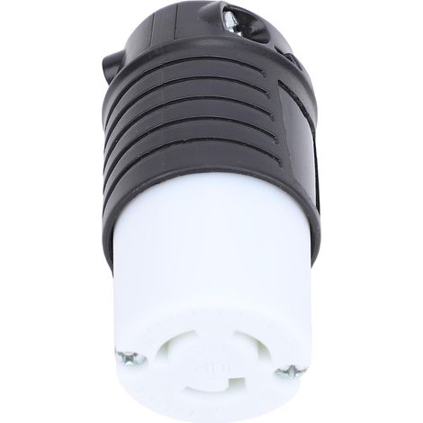 Adaptateur de prise de verrouillage par torsion pour générateur, verrouillage NEMA L5-15P, 15A, qualité industrielle, robuste pour terrain de camping et prise de courant. (1/4)