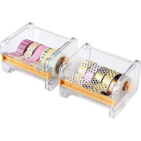 Dispenser De Washi Tape - 10 3 X 9 1 X 7 1 Cm - Pour Loisirs Creatifs Et Bureau - 2 Pieces (1/5)