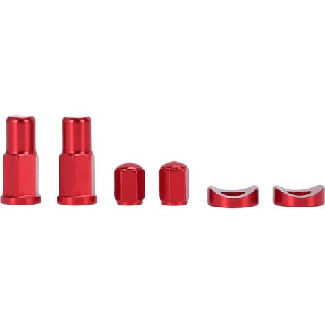 Kit d'espacement d'écrou de blocage de jante en alliage d'aluminium, équipement d'entretien automobile de remplacement pour YZ 125 250 250F 450F Wr250R Wr450R rouge 6 pièces (1/5)