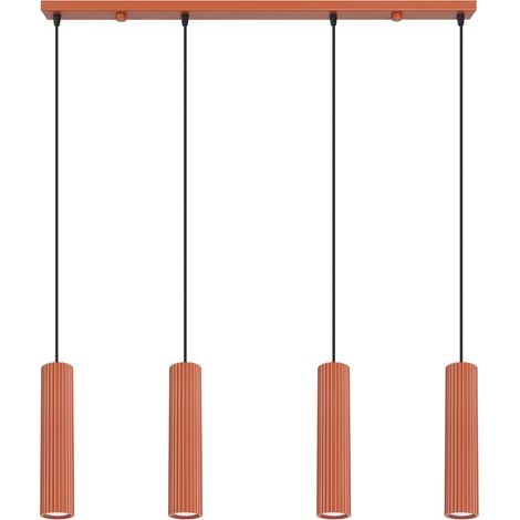 Lampade a sospensione Karbon ocra rossa 81x120x5cm Sollux (1/5)
