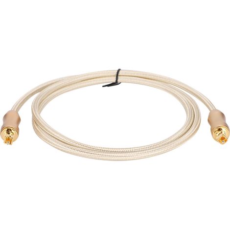 Câble audio numérique à fibre optique doré 5.1 pour haut-parleurs, amplificateur et TV (1 m). (1/5)