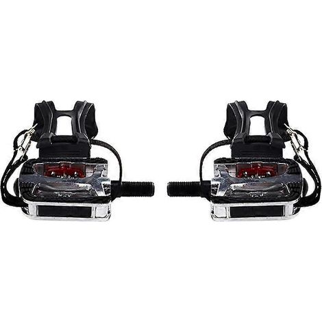 Pédales SPD pour vélo de spinning avec cale-pieds pour pédales automatiques -- (1/5)