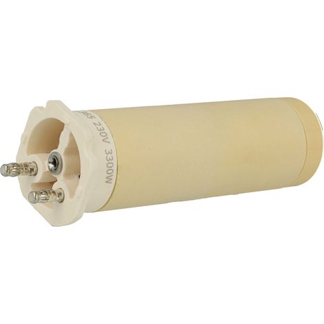 vhbw Heating Element Replacement for Type 33A2 for Hot Air Welding Gun - 3300 W, Ceramic Heating Core, 3.15 x 10.3 cm (1/4)