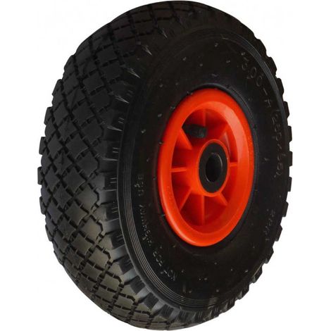 Roue gonflable diable 260x85mm (3.00-4) à rouleaux alésage 20mm charge 135kg