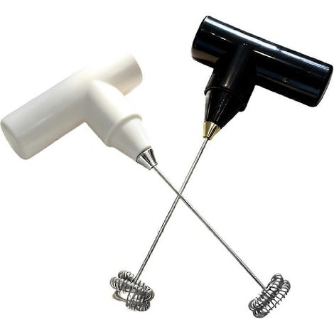 Lot de 2 mixeurs électriques sans fil à piles, batteur à œufs, mixeur à main, mixeur électrique portatif (1/5)