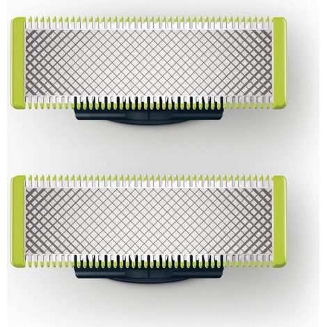 Philips QP210/50 Pack Lames OneBlade (X2), Compatibles avec tous les manches OneBlade,QP2523 QP2520 QP2527 QP220 (1/5)