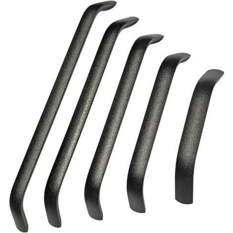 Pair 2 Pièces Poignee de Meuble Cuisine Noir, Tirer Entraxe 320mm, Poignées en Alliage D'aluminium, pour Bureaux Tiroirs Armoires (1/5)